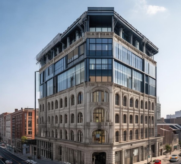 历史与现代见证老车管所商贸楼改造